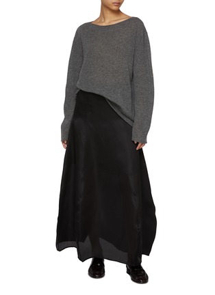 Figure View - Click To Enlarge - RUOHAN - Round Neck Cashmere Lounge Top