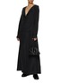 Figure View - Click To Enlarge - RUOHAN - PAXOS V-Neck Layered Silk Maxi Dress