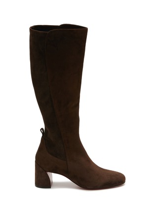 Main View - Click To Enlarge - CHRISTIAN LOUBOUTIN - Jane Botta 55 Suede Knee High Boots