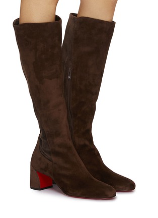 Figure View - Click To Enlarge - CHRISTIAN LOUBOUTIN - Jane Botta 55 Suede Knee High Boots