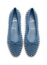 Detail View - Click To Enlarge - CHRISTIAN LOUBOUTIN - Sweetie Jane Spikes Denim Flats