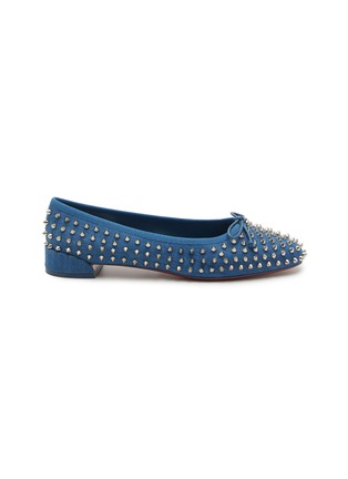 Main View - Click To Enlarge - CHRISTIAN LOUBOUTIN - Sweetie Jane Spikes Denim Flats