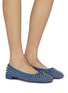 Figure View - Click To Enlarge - CHRISTIAN LOUBOUTIN - Sweetie Jane Spikes Denim Flats