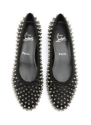 Detail View - Click To Enlarge - CHRISTIAN LOUBOUTIN - Sweetie Jane Spikes Leather Flats