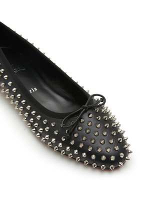 Detail View - Click To Enlarge - CHRISTIAN LOUBOUTIN - Sweetie Jane Spikes Leather Flats