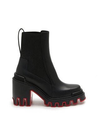 Main View - Click To Enlarge - CHRISTIAN LOUBOUTIN - Marchacroche Duna 95 Leather Ankle Boots