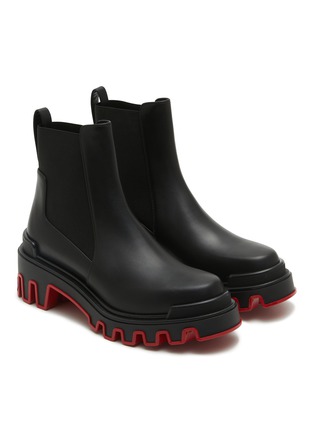 Detail View - Click To Enlarge - CHRISTIAN LOUBOUTIN - Marchacroche Duna Leather Ankle Boots