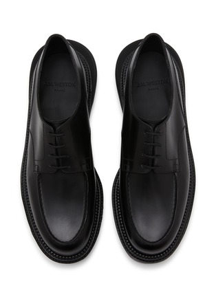 Detail View - Click To Enlarge - J.M. WESTON - X sacai Welded Standard Leather Golf Derby Shoes