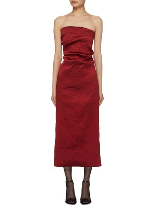 Main View - Click To Enlarge - TOVE - Kezia Strapless Textured Tube Dress