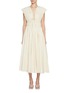 Main View - Click To Enlarge - TOVE - Ruched Cap Sleeve Cotton Dress