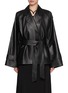 Main View - Click To Enlarge - TOVE - Zoya Belted Leather Jacket