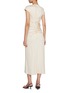 Back View - Click To Enlarge - TOVE - Tova Cap Sleeve Ruched Dress