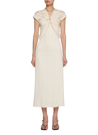 Main View - Click To Enlarge - TOVE - Tova Cap Sleeve Ruched Dress