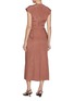 Back View - Click To Enlarge - TOVE - Jessa Knot Front Cap Sleeve Silk Dress