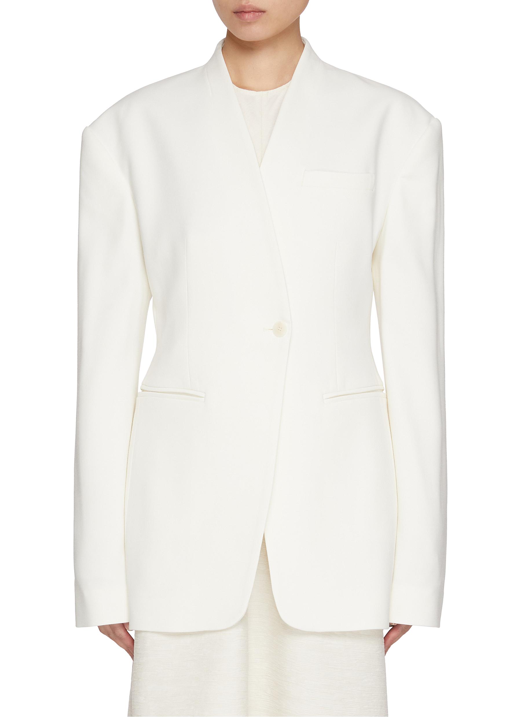 ジャケット・アウター BODYSONG. ATELIER STAFF CORT white TOVE | Aster Single Breasted Blazer | Women | Lane Crawford