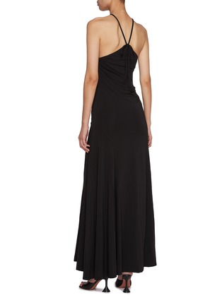 Back View - Click To Enlarge - TOVE - Mika Halter Neck Maxi Dress