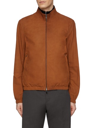 Main View - Click To Enlarge - ZEGNA - Reversible Leather Jacket