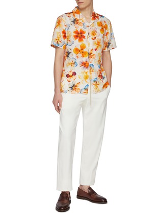 Figure View - Click To Enlarge - ORLEBAR BROWN - Hibbert Oshibana Floral Shirt