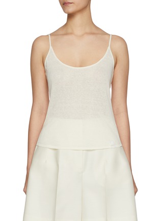 Main View - Click To Enlarge - SANDBEIGE - Anita Sleeveless Knit Top