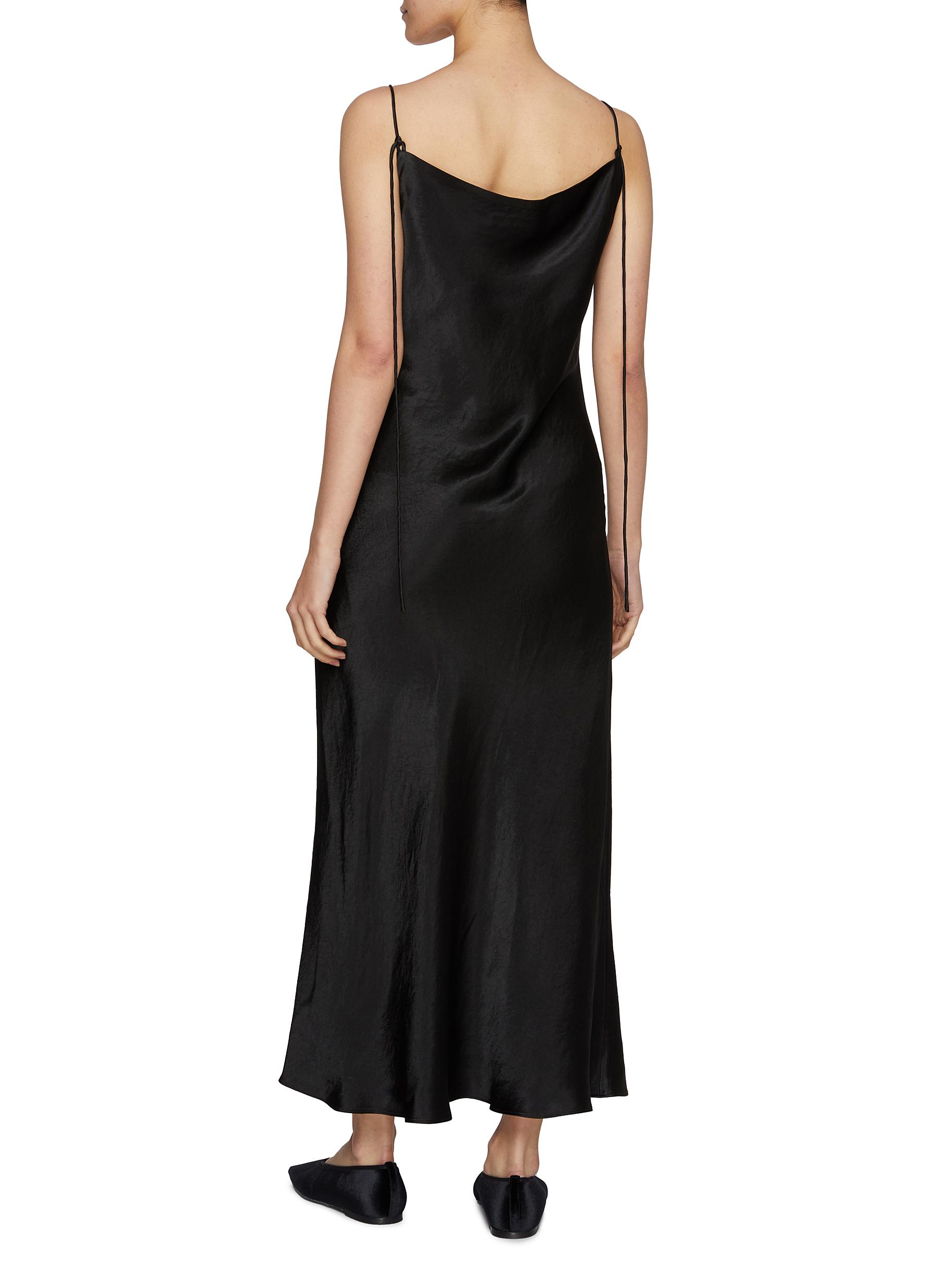Lemon Spaghetti Strap Dress - Thumbnail 3