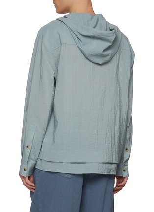 Back View - Click To Enlarge - LE17SEPTEMBRE - Double Layered Hooded Shirt