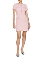 SELF-PORTRAIT | Pearl-Embellished Textured Mini Dress