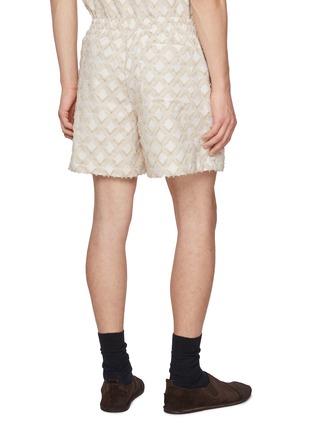 Back View - Click To Enlarge - LE17SEPTEMBRE - Argyle Pattern Jacquard Shorts