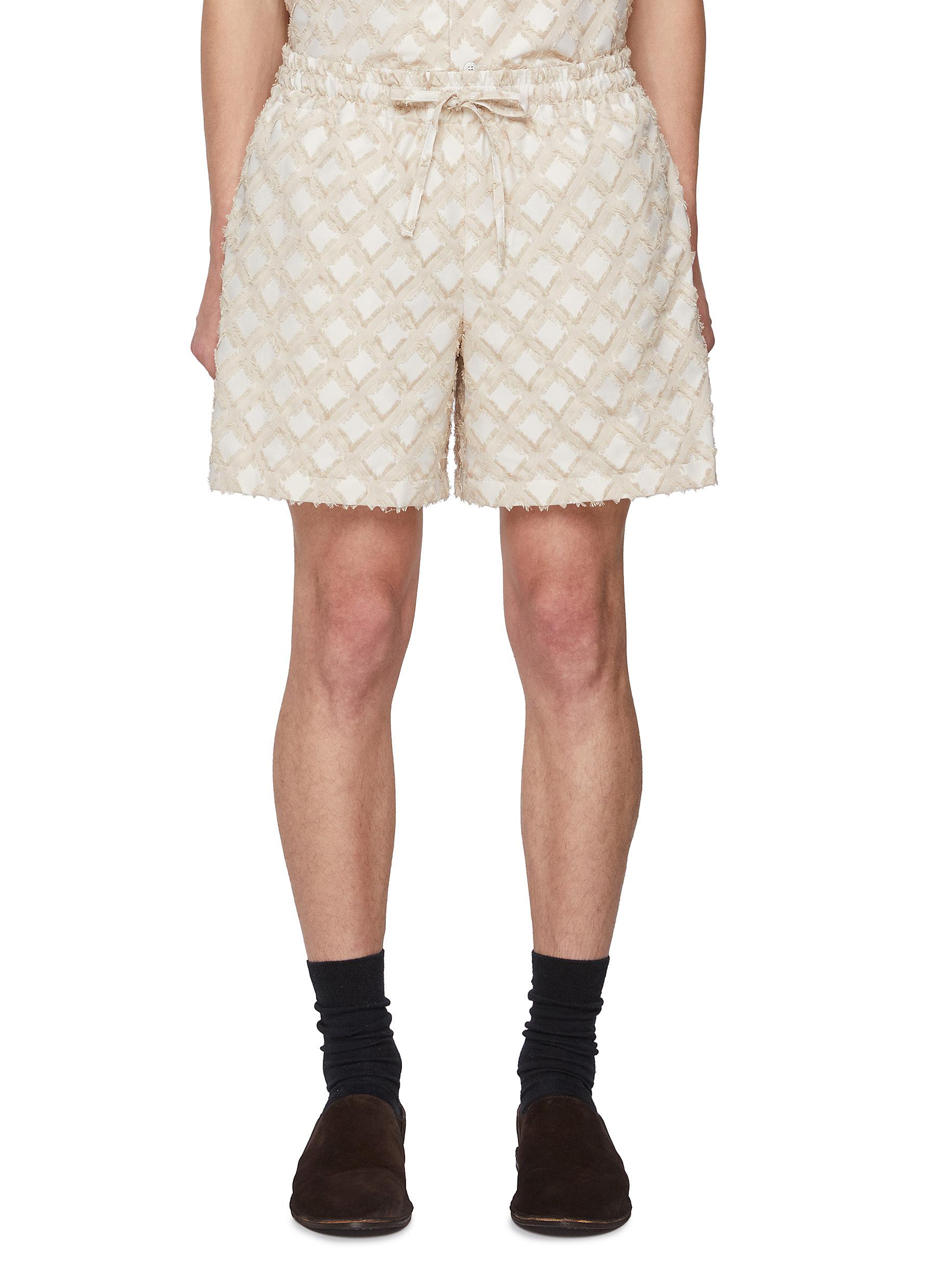パンツ sillage pantalon circulaire shorts linen Sillage Circular Short Pants, Limonta Nylon Khaki – Glasswing