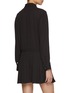 Back View - Click To Enlarge - THEORY - Pleated Mini Shirt Dress