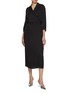 Figure View - Click To Enlarge - THEORY - Lapel Overlap Silk Dress