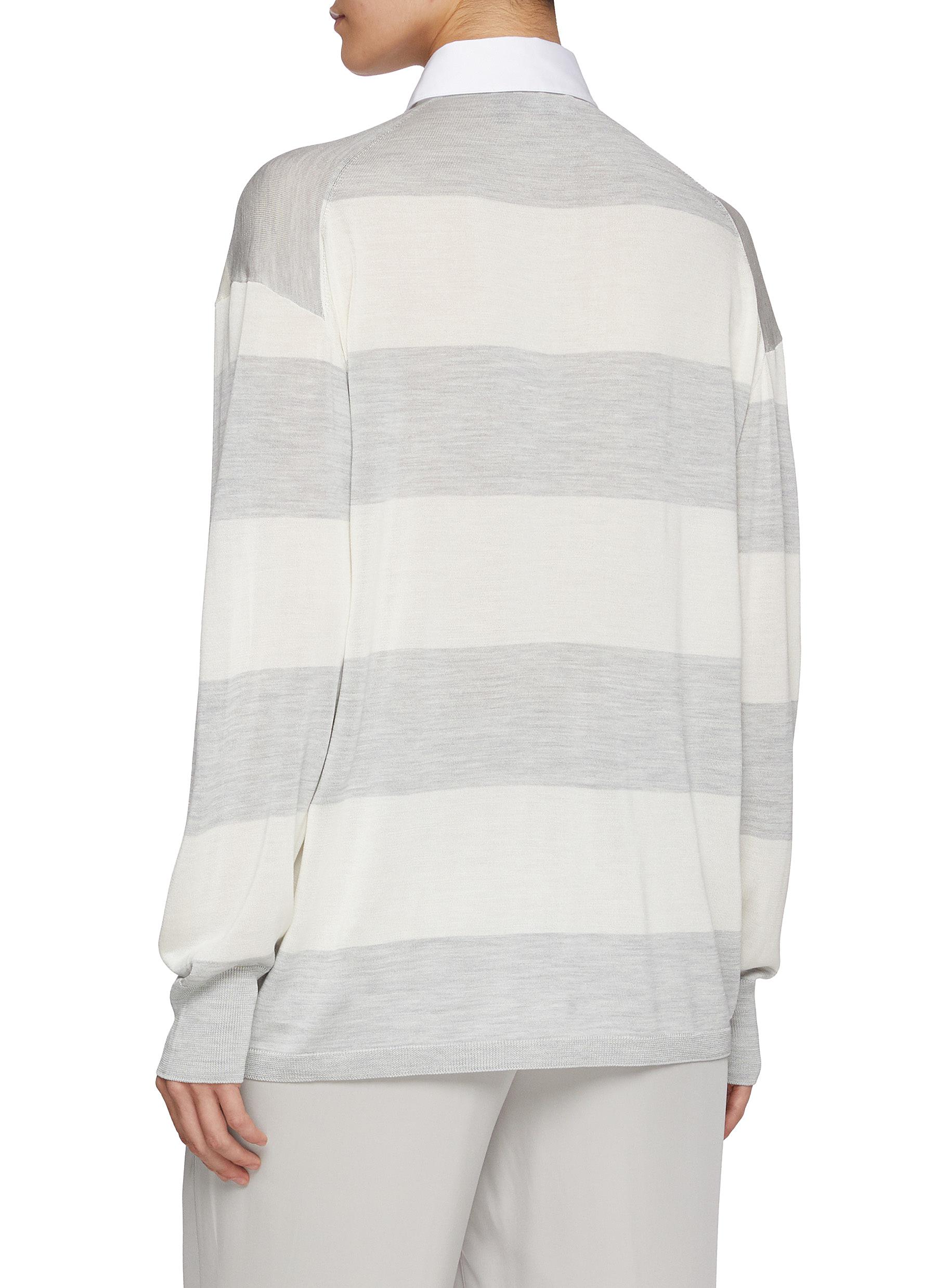 Relaxed Silk Rugby Shirt - Thumbnail 3