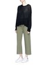 Figure View - Click To Enlarge - T BY ALEXANDER WANG - Raw edge oversized sweater