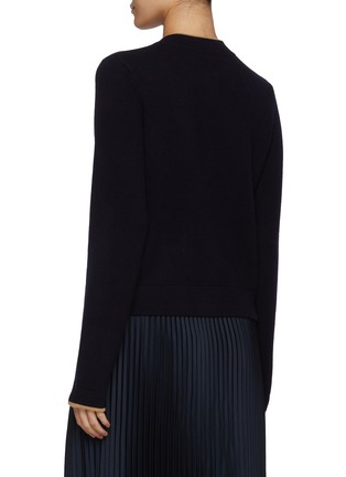 Back View - Click To Enlarge - VINCE - Contrast Piped Cardigan