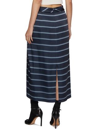 Back View - Click To Enlarge - VINCE - Rugby Stripe Gathered Skirt