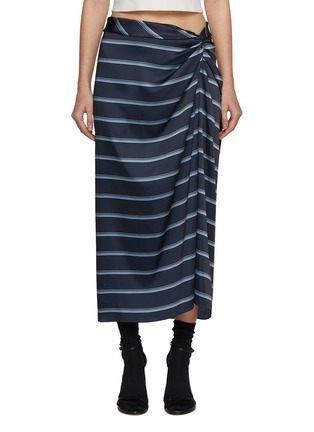 Main View - Click To Enlarge - VINCE - Rugby Stripe Gathered Skirt