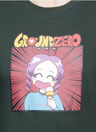 Detail View - Click To Enlarge - GROUND ZERO - Anime character print cotton sweatshirt