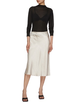 Figure View - Click To Enlarge - VINCE - Slip Midi Skirt