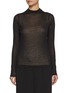 Main View - Click To Enlarge - VINCE - Sheer Mock Neck Top