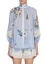 Main View - Click To Enlarge - ZIMMERMANN - Everley Lace Trim Blouse