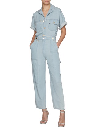 Figure View - Click To Enlarge - ZIMMERMANN - Acacia Denim Boilersuit