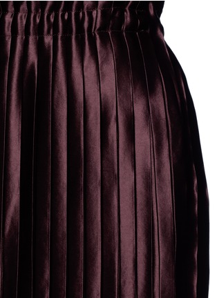 Detail View - Click To Enlarge - MS MIN - Pleated satin skirt