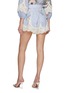 Back View - Click To Enlarge - ZIMMERMANN - Everley Lace Trim  Belted Shorts