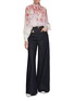 Figure View - Click To Enlarge - ZIMMERMANN - Crush Heart Charm Dark Wash Jeans