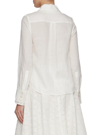 Back View - Click To Enlarge - ZIMMERMANN - Crush Embroiderd Shirt