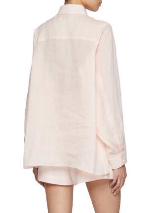 Back View - Click To Enlarge - ZIMMERMANN - Crush Oversized Shirt