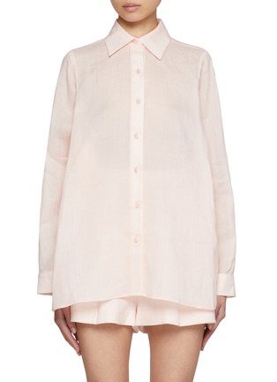 Main View - Click To Enlarge - ZIMMERMANN - Crush Oversized Shirt