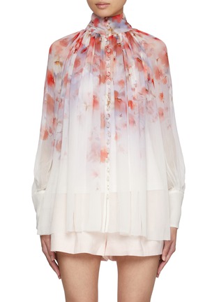 Main View - Click To Enlarge - ZIMMERMANN - Crush Smock Blouse