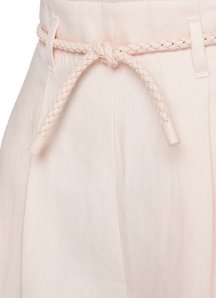  - ZIMMERMANN - Crush Linen Tuck Shorts