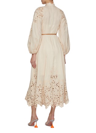 Back View - Click To Enlarge - ZIMMERMANN - Wylie Embroidered Billow Dress