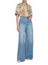 Figure View - Click To Enlarge - ZIMMERMANN - Crush Heart Charm Light Wash Jeans